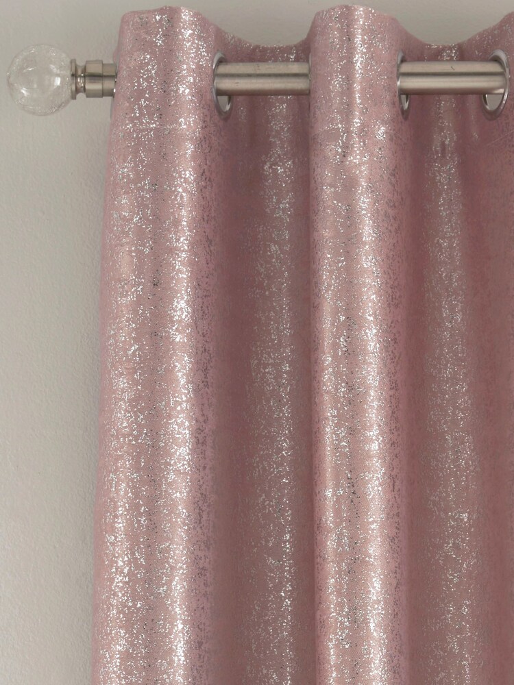 Enhanced Living Pink Halo Ready Made Thermal Eyelet Blackout Eyelet Blackout/Thermal Curtains - Image 2 of 5