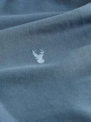 Blue Lightweight Zip-Up 100% Cotton Hoodie - Image 8 of 8