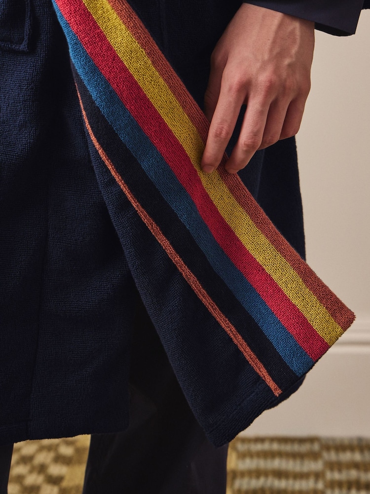 PS Paul Smith Red Artist Stripe Dressing Gown - Image 2 of 8 PS Paul Smith Red Artist Stripe Dressing Gown - Image 2 of 8