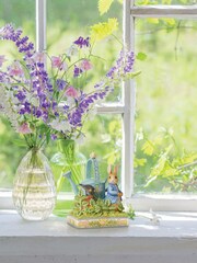 Peter Rabbit Blue In Mr McGregor's Garden Figurine - Image 1 of 3