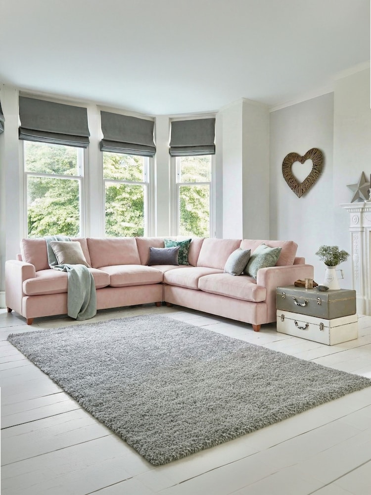 Willow & Hall Petal Pink Fyfield Sofa Bed - Image 1 of 5 Willow & Hall Petal Pink Fyfield Sofa Bed - Image 1 of 5