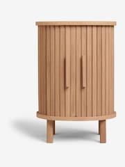 Natural Conway Oak Effect 1 Drawer Bedside Table - Image 3 of 7