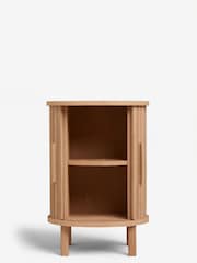 Natural Conway Oak Effect 1 Drawer Bedside Table - Image 5 of 7