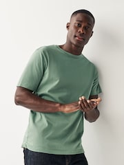 Feu vert - Ajustement régulier - T-shirt Essential Col rond en coton - Image 1 de 7