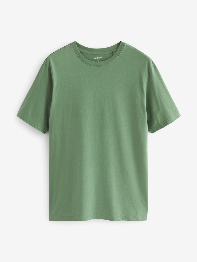 Feu vert - Ajustement régulier - T-shirt Essential Col rond en coton - Image 5 of 7