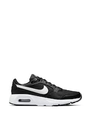 Nike Black/White Youth Air Max SC Trainers - Image 1 of 10