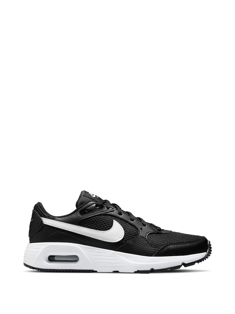 Nike Black/White Youth Air Max SC Trainers - Image 1 of 10