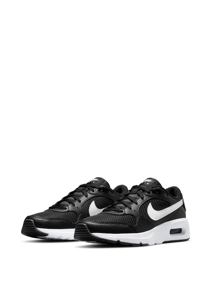 Nike Black/White Youth Air Max SC Trainers - Image 5 of 10