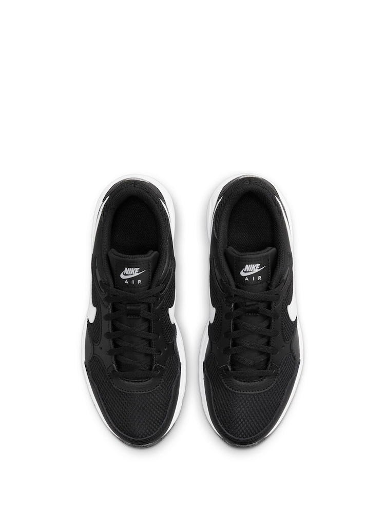 Nike Black/White Youth Air Max SC Trainers - Image 6 of 10