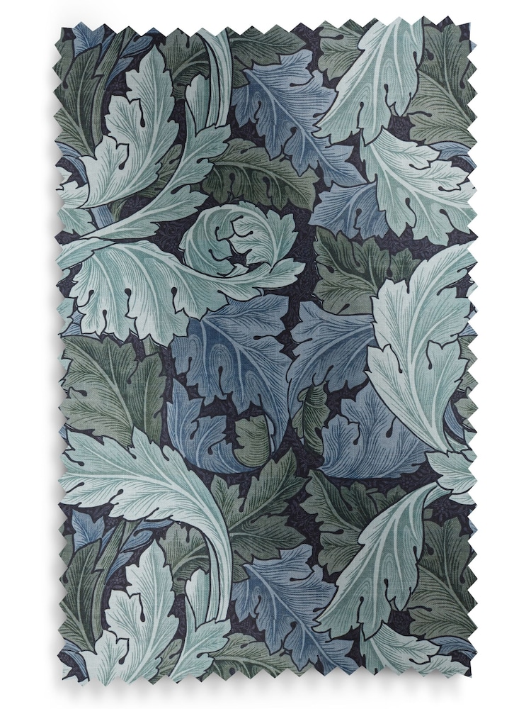 William Morris At Home Blue Acanthus Made To Measure 100% Cotton Roman Blinds - Image 5 of 5