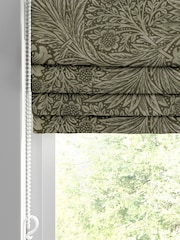 William Morris At Home Green Marigold Velvet Made To Measure Roman Blinds - Image 2 of 5