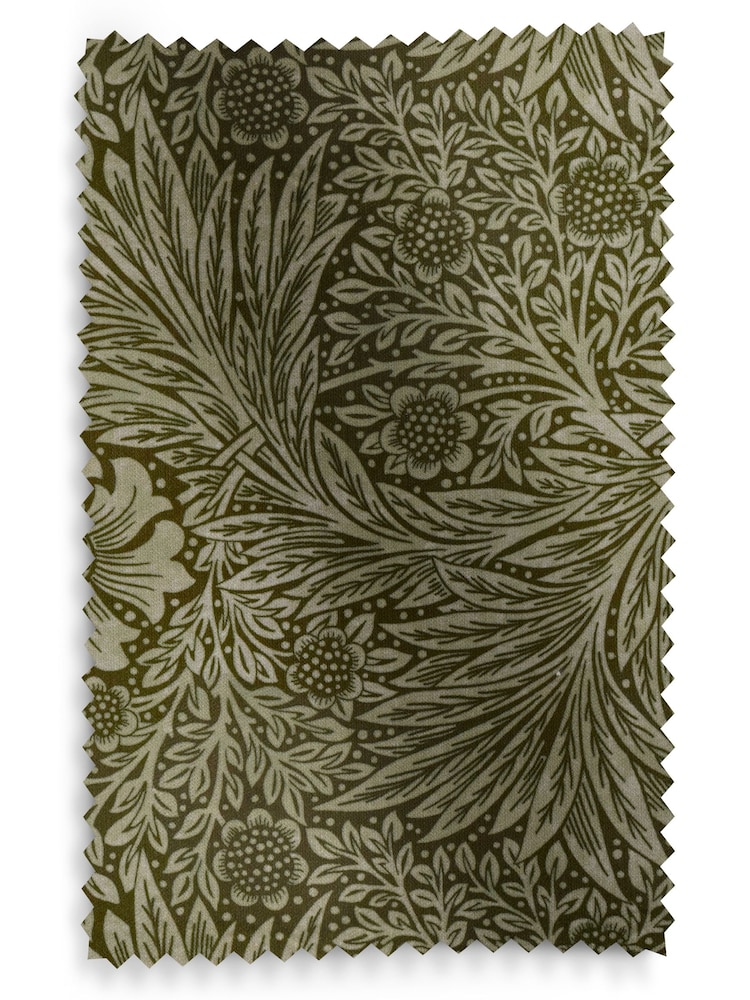 William Morris At Home Green Marigold Velvet Made To Measure Roman Blinds - Image 4 of 4