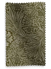 William Morris At Home Green Marigold Velvet Made To Measure Roman Blinds - Image 5 of 5