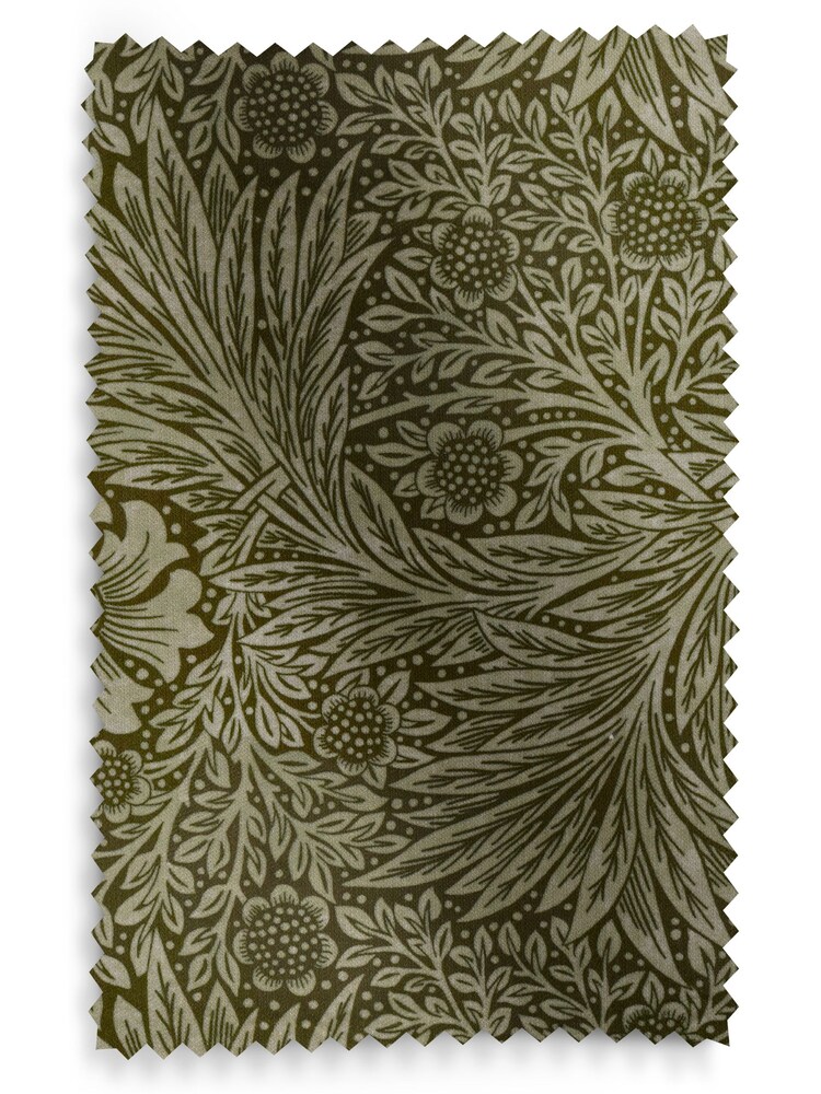 William Morris At Home Green Marigold Velvet Made To Measure Roman Blinds - Image 5 of 5