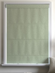 Sage Green Chenille Made to Measure Roman Blind - Image 5 of 6