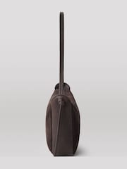 Whistles Brown Small Suede Knot Shoulder Bag - Image 2 of 4