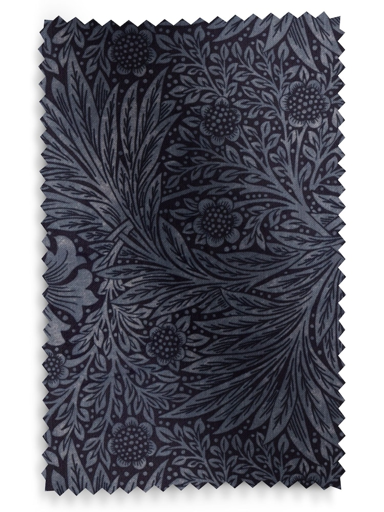 William Morris At Home Blue Marigold Velvet Made To Measure Roman Blinds - Image 5 of 5