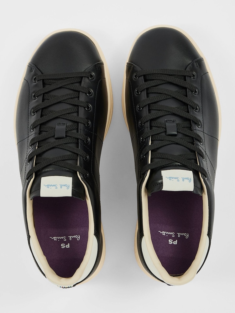 PS Paul Smith Black Chip Premium Leather Trainers - Image 7 of 7