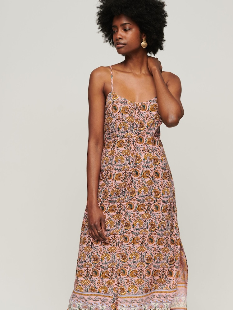 Acheter Robe mi-longue SUPERDRY Imprimé caraco à boutons from Next