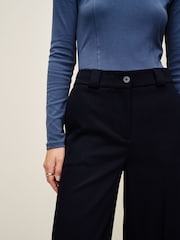 Navy Twill Wide leg Utility Trousers - Image 5 of 7