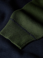 PS Paul Smith Blue Textured Knit Polo Jumper - Image 7 of 8
