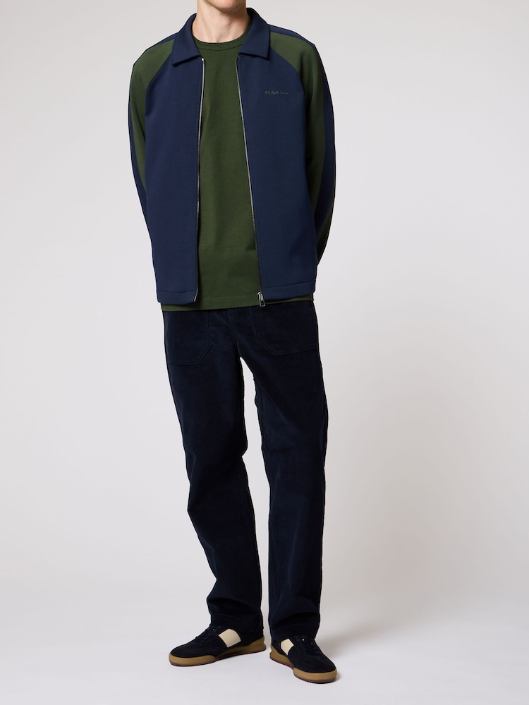 Paul Smith Green Embroidered Logo Relaxed Fit T-Shirt - Image 3 of 3
