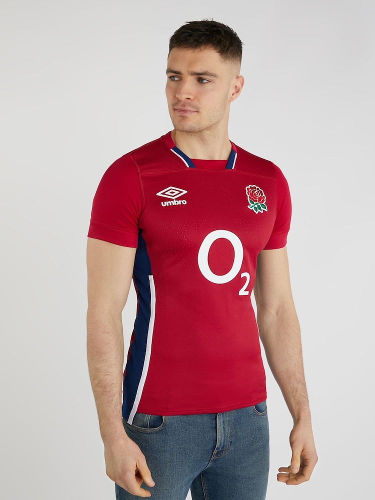 Umbro Red England Alternate Pro Short Sleeve Jersey T-Shirt - Image 1 of 6