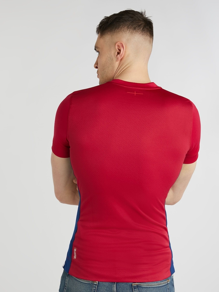Umbro Red England Alternate Pro Short Sleeve Jersey T-Shirt - Image 2 of 6