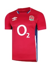 Umbro Red England Alternate Pro Short Sleeve Jersey T-Shirt - Image 5 of 6