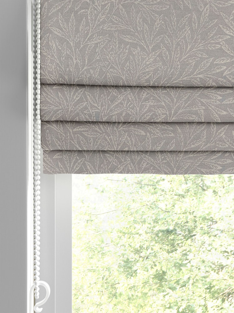 William Morris At Home Grey Willow Woven Made To Measure Roman Blinds - Image 2 of 5