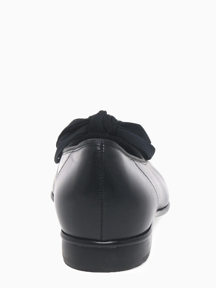 Gabor Black Leather Ballerina Shoes - Image 4 of 4 Gabor Black Leather Ballerina Shoes - Image 4 of 4