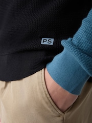 PS Paul Smith Polo-Pullover aus Strukturstrick mit Reißverschlusskragen - Bild 4 von 4