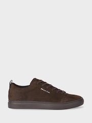 PS Paul Smith Brown Lee Logo Suede Trainers - Image 1 of 6
