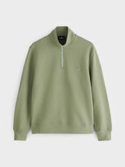 Zaļš - Paul Smith kokvilnas ceturtdaļas rāvējslēdzēja sporta krekls - Attēls 5 no 5