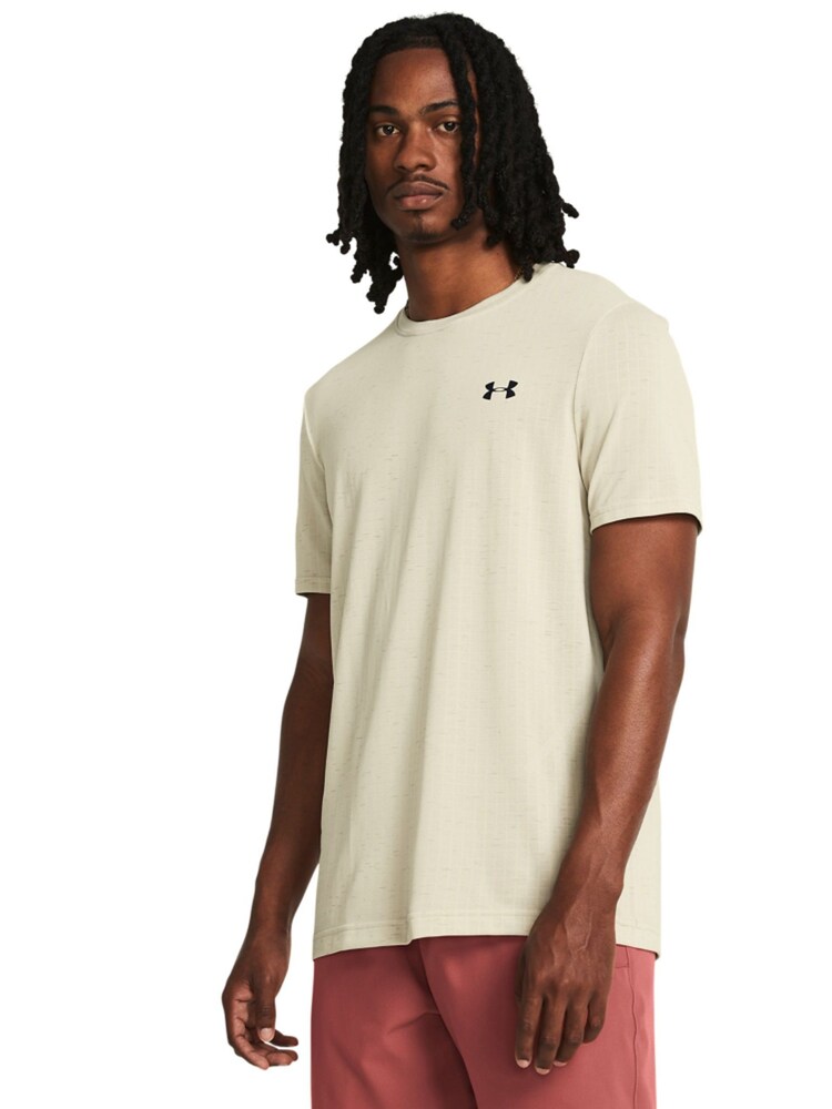 Under Armour Cream Vanish Seamless Short Sleeve T-Shirt - Image 1 of 5