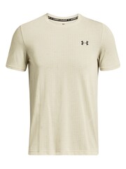 Under Armour Cream Vanish Seamless Short Sleeve T-Shirt - Image 4 of 5