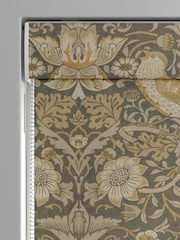 William Morris At Home Grey Strawberry Thief Velvet Made To Measure Roman Blinds - Image 3 of 5