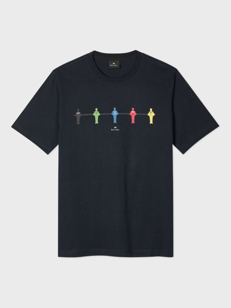Asul na Football - Paul Smith Regular Fit Graphic T-Shirt - Larawan 1 ng 2