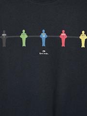 Paul Smith Blue Football Regular Fit Graphic T-Shirt - Image 6 of 6