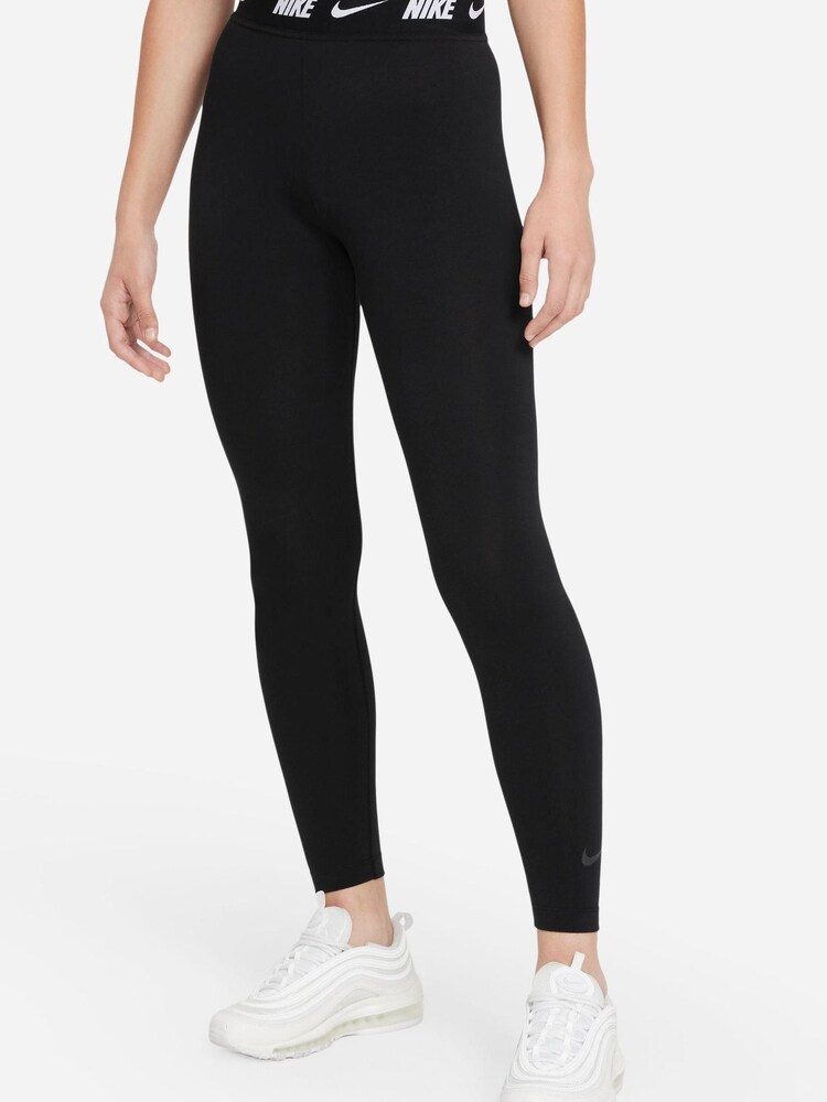 Nike Black Sportswear Club High-Waisted Leggings - Image 1 of 5