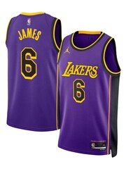 Nike Purple Los Angeles Lakers Jordan Statement Edition Swingman Jersey - Purple - Lebron James Unisex - Image 1 of 3