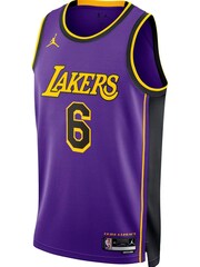 Nike Purple Los Angeles Lakers Jordan Statement Edition Swingman Jersey - Purple - Lebron James Unisex - Image 2 of 3