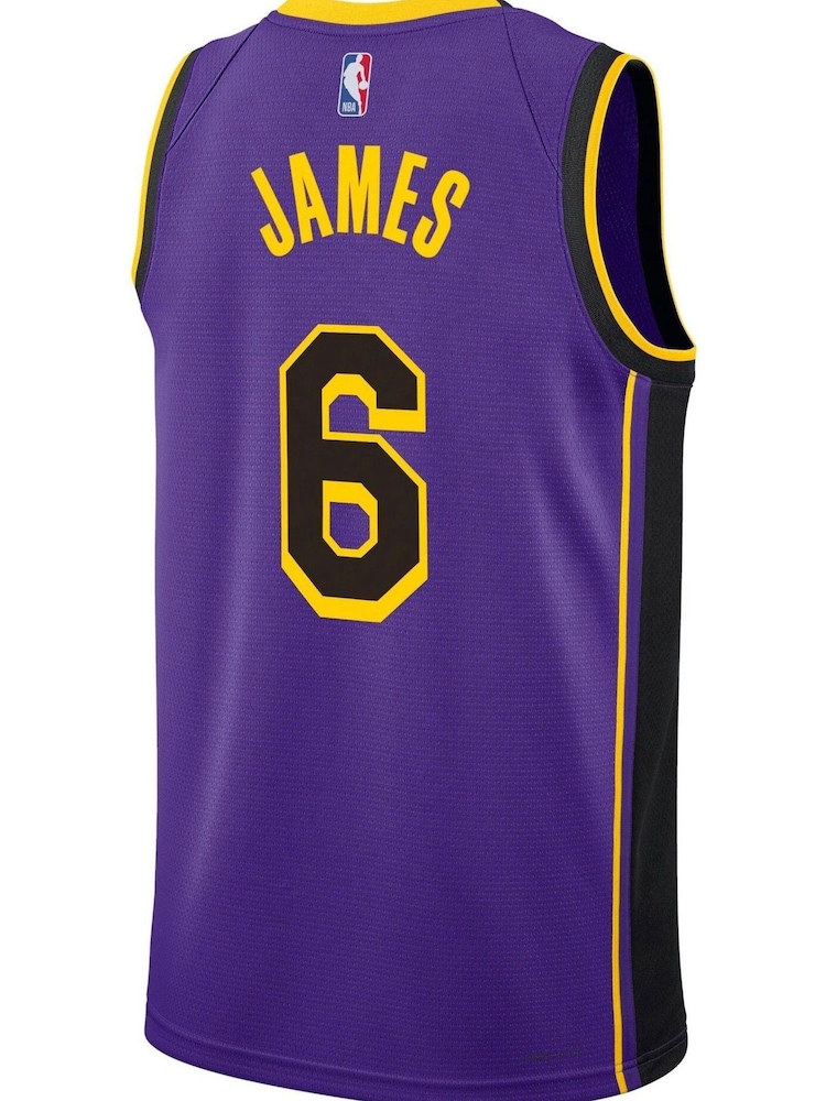 Nike Purple Los Angeles Lakers Jordan Statement Edition Swingman Jersey - Purple - Lebron James Unisex - Image 3 of 3