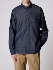 PS Paul Smith Indigo Denim Hemd in Normale Passform - Bild 1 von 5