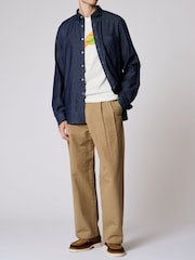 PS Paul Smith Indigo Denim Hemd in Normale Passform - Bild 4 von 5