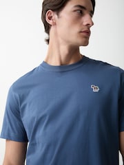 Тақтатас көк - Paul Smith Zebra логотипі бар футболка - 10суретінің 4 суреті