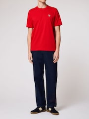 Rosso - Paul Smith Zebra Logo T-Shirt - Immagine 2 di 3