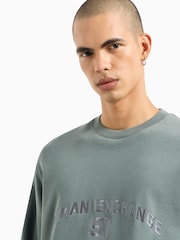 Armani Exchange Varsity Logo Jumper - Image 4 of 6