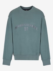 Armani Exchange Varsity Logo Jumper - Image 5 of 6