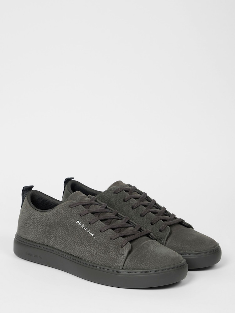 PS Paul Smith Grey Lee Logo Suede Trainers - Image 2 of 5